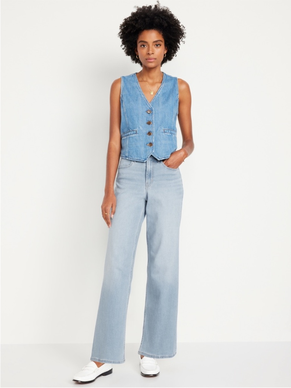 High-Waisted Wow Wide-Leg Jeans!